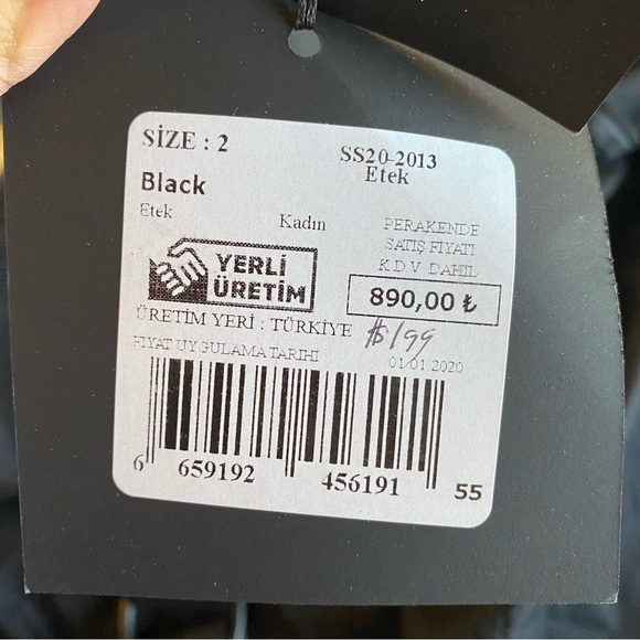 NWT Miin cinched skirt with side zipper size 2 - Picture 6 of 7